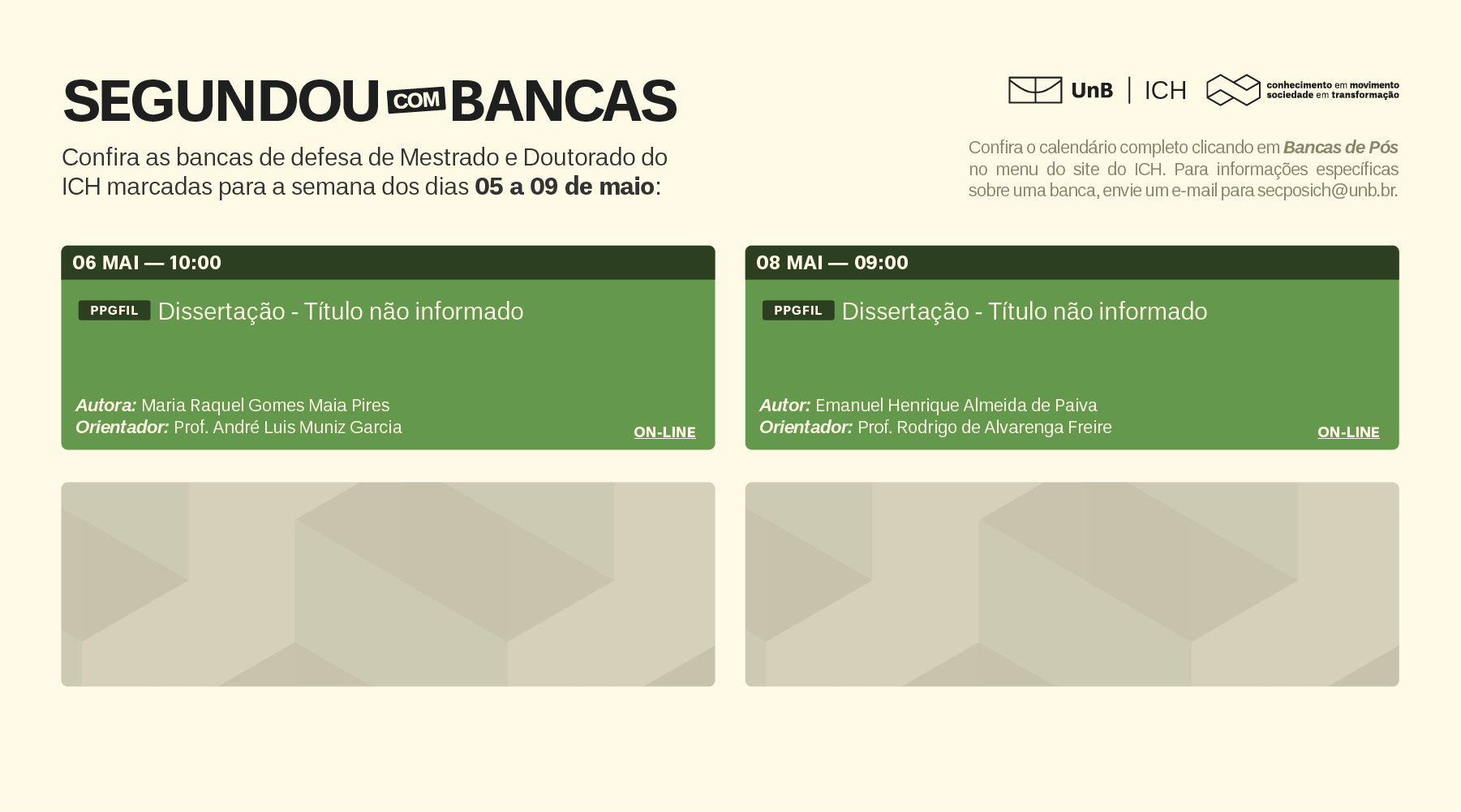 Clique aqui para acessar o calendário de defesas completo